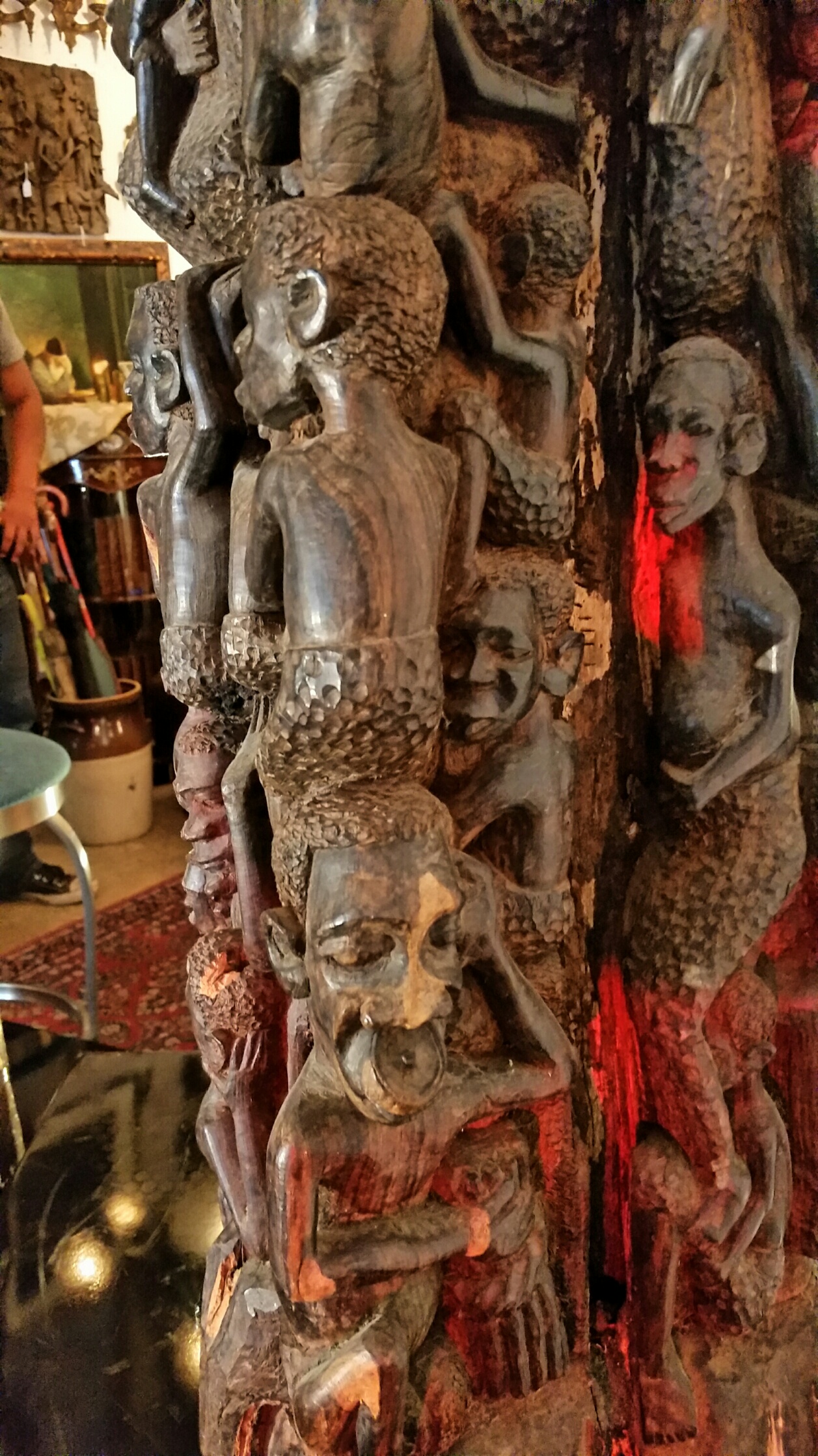 African Statue, African order Wood Carving, Family Sculpture